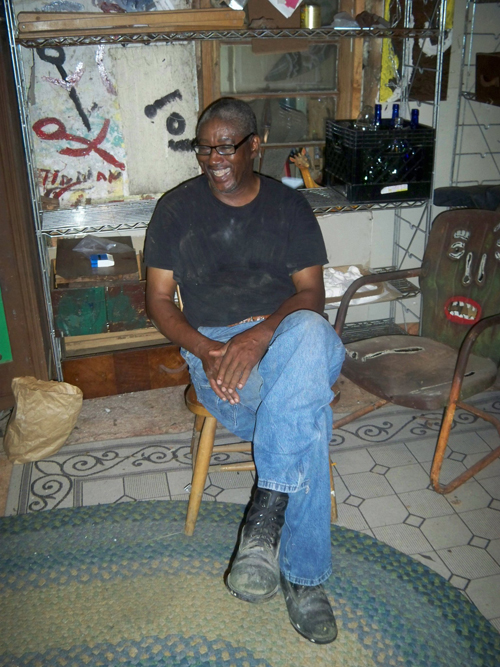 Charlie Lucas in his home in Pink Lily, Alabama, April 10 2011