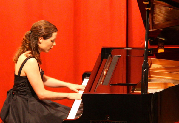 Ana Perez Ventura at the piano